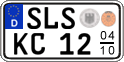 German license plate, Seasonal plates