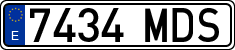 License plates of Spain, Ordinary (2000)