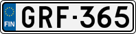 License plate of Finland, Cars