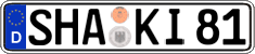 German license plate, Regular plates