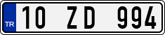 License plate of Turkey, Regular plates