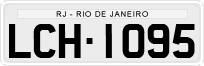 License plate of Brazil, Private owners (1990)