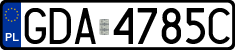 License plates of Poland, Regular car plates