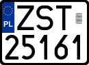 License plates of Poland, Regular car plates