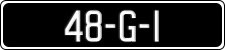 License plate of Ireland, Regular plates