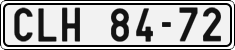 License plate of the Czech Republic, Cars (1960)