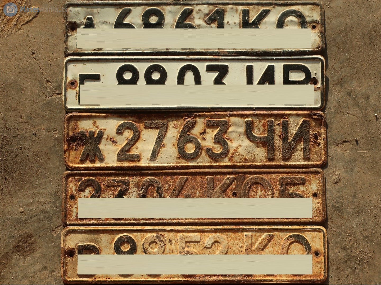 ж 2763 ЧИ, License plate without vehicle 