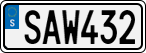 License plate of Sweden, Regular plates