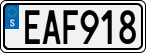 License plate of Sweden, Regular plates