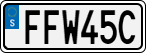 License plate of Sweden, Regular plates