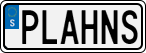License plate of Sweden, Vanity Plates