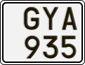 License plate of Sweden, Regular plates
