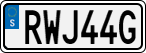 License plate of Sweden, Regular plates
