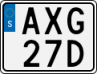 License plate of Sweden, Regular plates