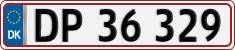 License plate of Denmark, Regular plates