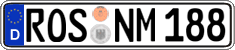 German license plate, Regular plates