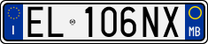 License plate of Italy, Cars (1994 year series)