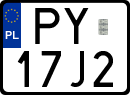 License plates of Poland, Special vehicles and motorcycles