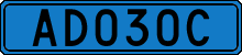 License plate of Sweden, Diplomatic