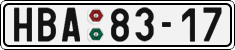 License plate of the Czech Republic, Cars (1960)
