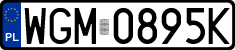 License plates of Poland, Regular car plates