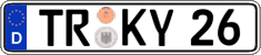 German license plate, Regular plates
