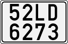 License plate of Vietnam, Specialty plates