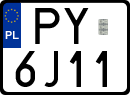 License plates of Poland, Special vehicles and motorcycles