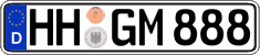German license plate, Regular plates