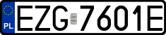License plates of Poland, Regular car plates