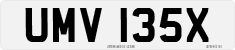 License plate of the United Kingdom, 1963 year system