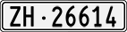 License plate of Switzerland, Cars