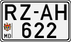 License plate of Moldova, Cars (1992)