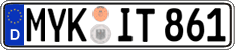 German license plate, Regular plates