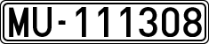License plates of Spain, 1900 year series