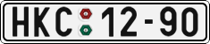 License plate of the Czech Republic, Cars (1960)