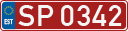 License plate of Estonia, Sportcars