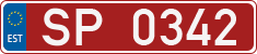 License plate of Estonia, Sportcars
