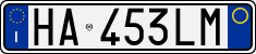 License plate of Italy, Cars (1994 year series)