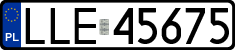 License plates of Poland, Regular car plates