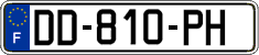 French license plate, SIV (ordinary)