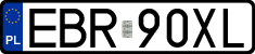 License plates of Poland, Regular car plates