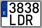License plates of Spain, Ordinary (2000)