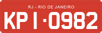 License plate of Brazil, Commercial vehicles (1990)