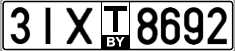License plate Belarus, Transit plates (2004)