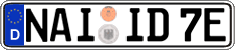 German license plate, Electric vehicles