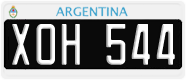 License plate of Argentina, Cars (1995, ABC 123)