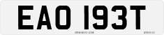 License plate of the United Kingdom, 1963 year system