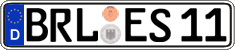 German license plate, Regular plates