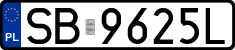 License plates of Poland, Regular car plates